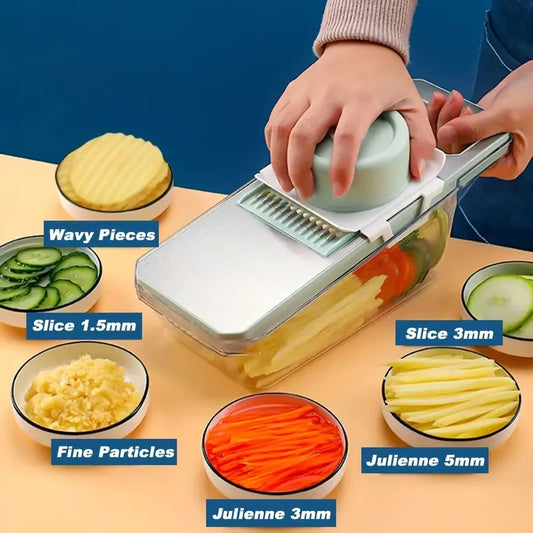 ChopMaster 6-in-1 Manual Vegetable Chopper – Ultimate Kitchen Slicer for Fast, Easy Prep Description: